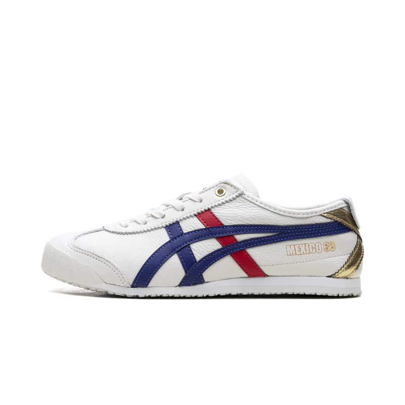 Onitsuka Tiger Mexico 66 White Blue Red Metallic Gold