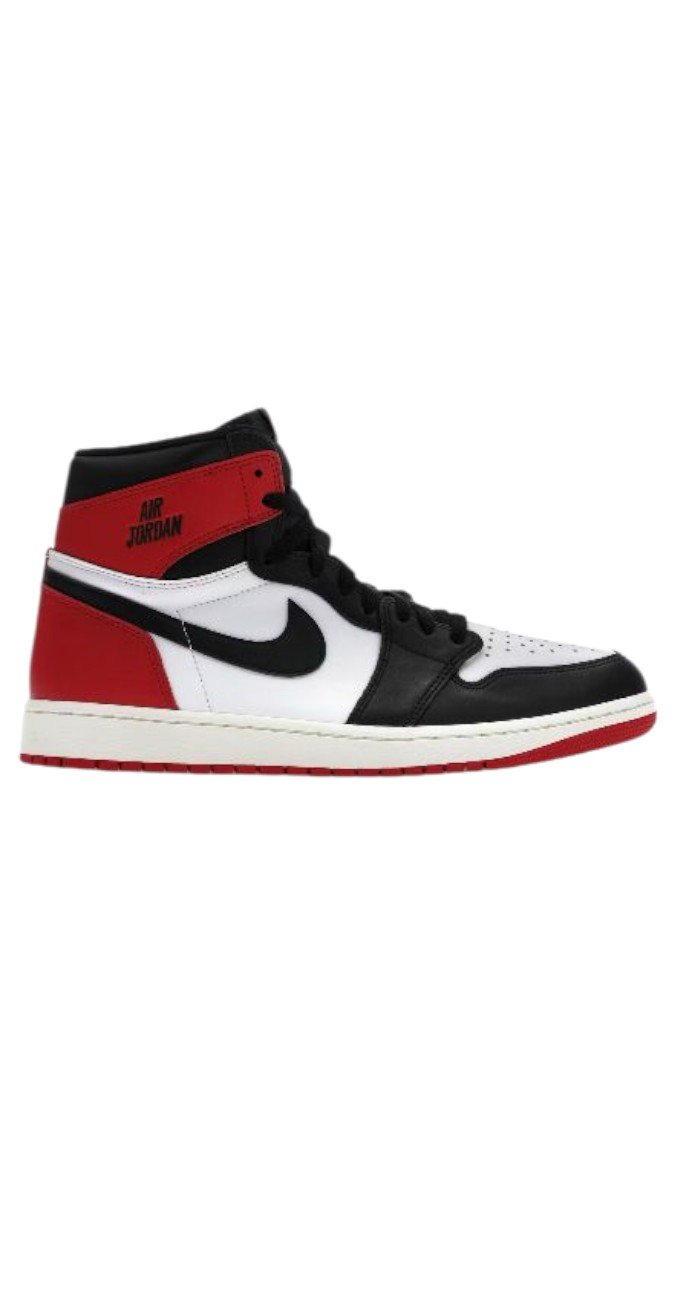 Air Jordan 1 Retro High OG "Black Toe Reimagined" - Iconic Black, White & Red Sneakers