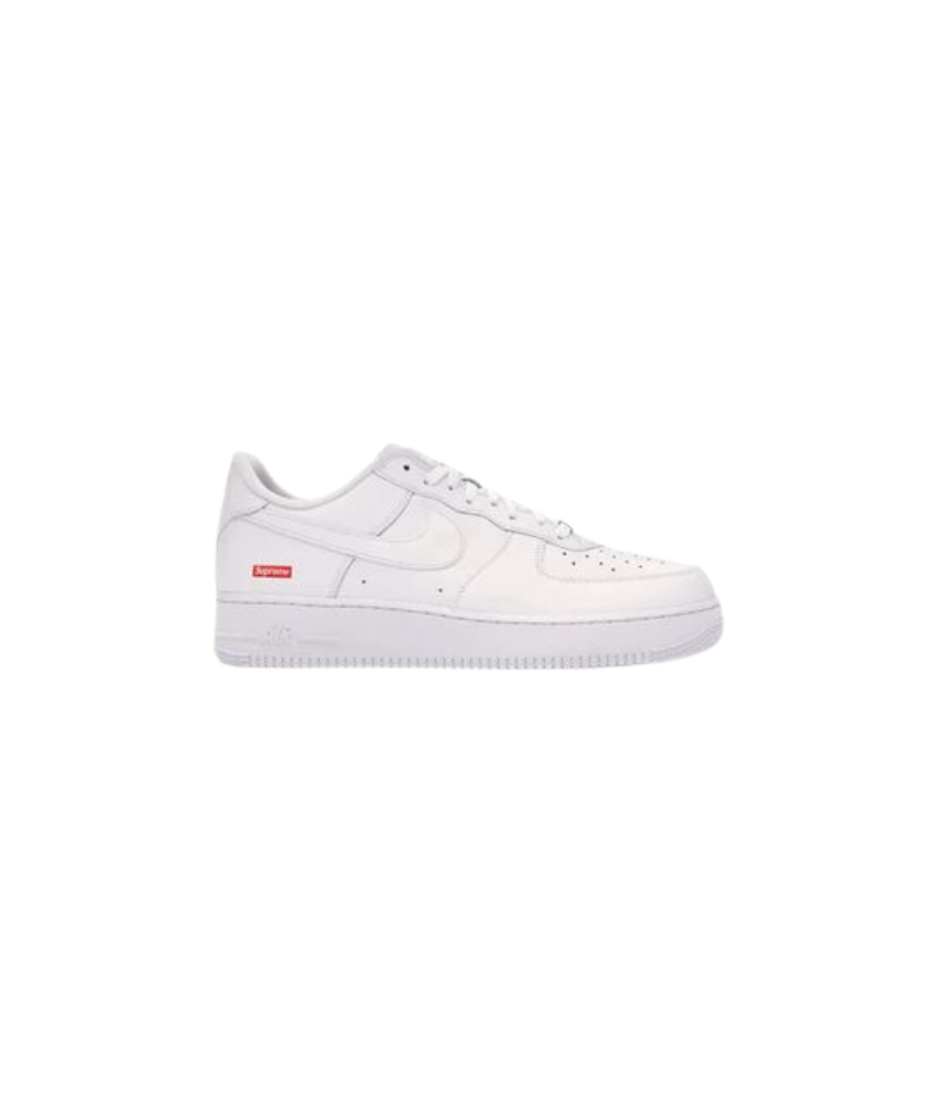 Nike Air Force 1 x Supreme White Leather Sneakers