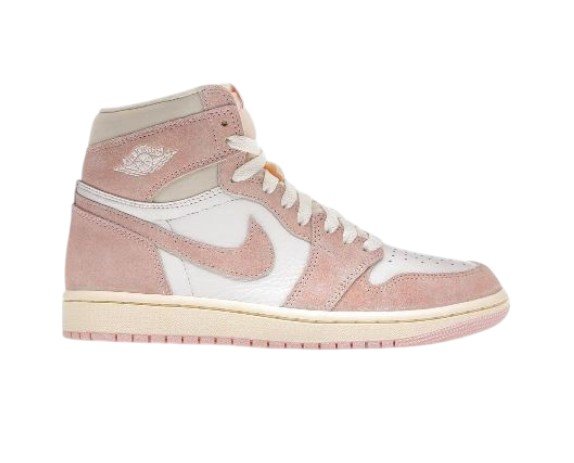Air Jordan 1 Retro High OG "WASHED PINK" - Pink Suede & White Leather High-Top Sneakers