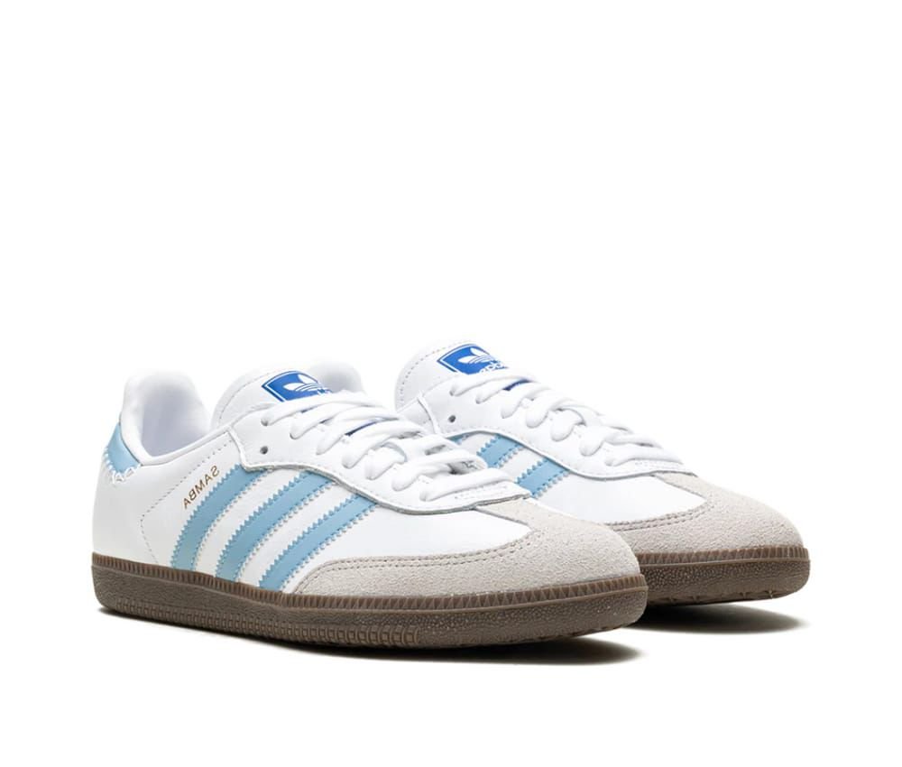 Adidas Samba OG White/Light Blue