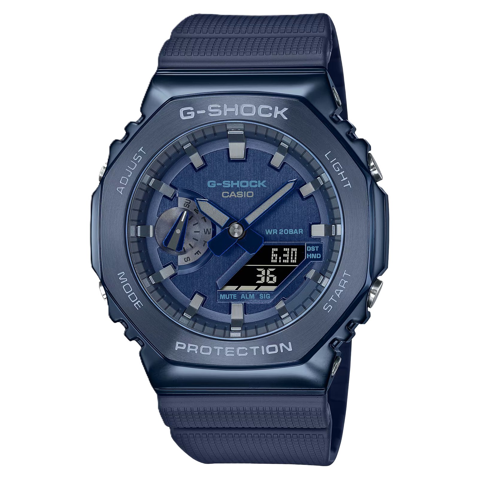 G-shock Gm 2100 Stainless Steel Blue Watch