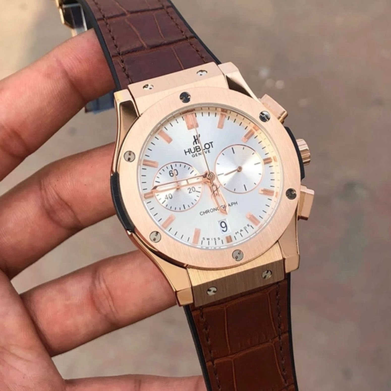 Hublot Big Bang Golden (leather belt)