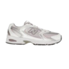 New Balance 530 Retro Runner – White Mesh / Silver Accents Lifestyle Sneaker