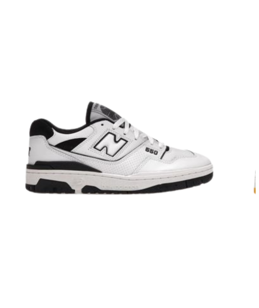 New Balance 550 White/Black Men’s Sneakers – Classic Court-Inspired Design