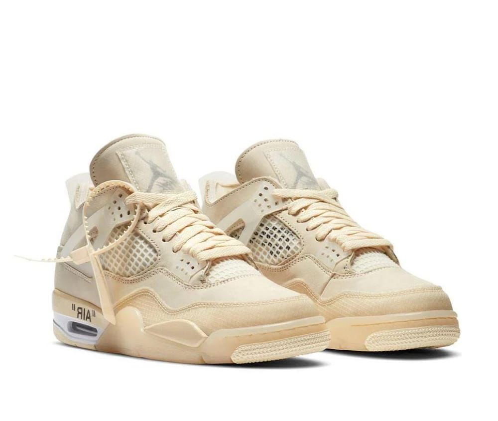 Off-White x Air Jordan 4 Retro SP Sail
