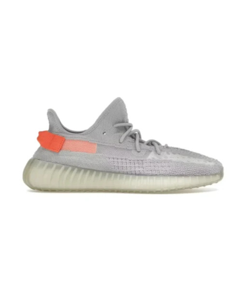 Yeezy Boost 350 V2 Grey/Orange Side-Stripe Premium Sneaker
