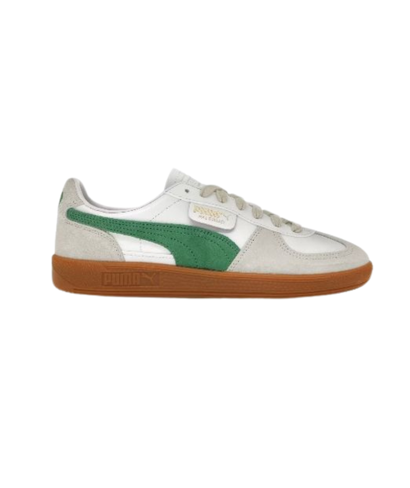 Puma Palermo Lth White Vapor Gray Archive Green