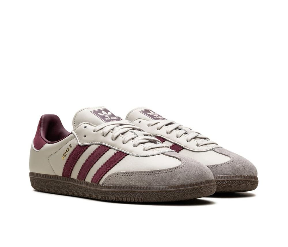 Adidas Samba OG "White/Maroon"