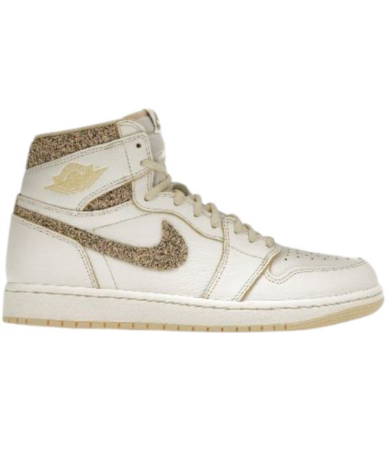 Air Jordan 1 Retro High OG 'Craft Vibrations of Naija' - Premium White & Gold High-Top Sneakers