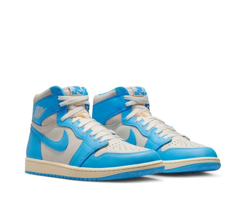 Air Jordan 1 Retro OG High 'University Blue' - Classic Blue & White Leather Sneakers
