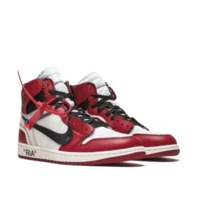 Off-White x Air Jordan 1 "Chicago" 2020 Release - OG Red & White High-Top Sneakers