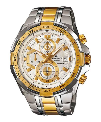 Edifice Silver Gold White Metal Watch