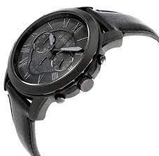 Fossil Grant Leather Belt Full Black Watch - Image 6