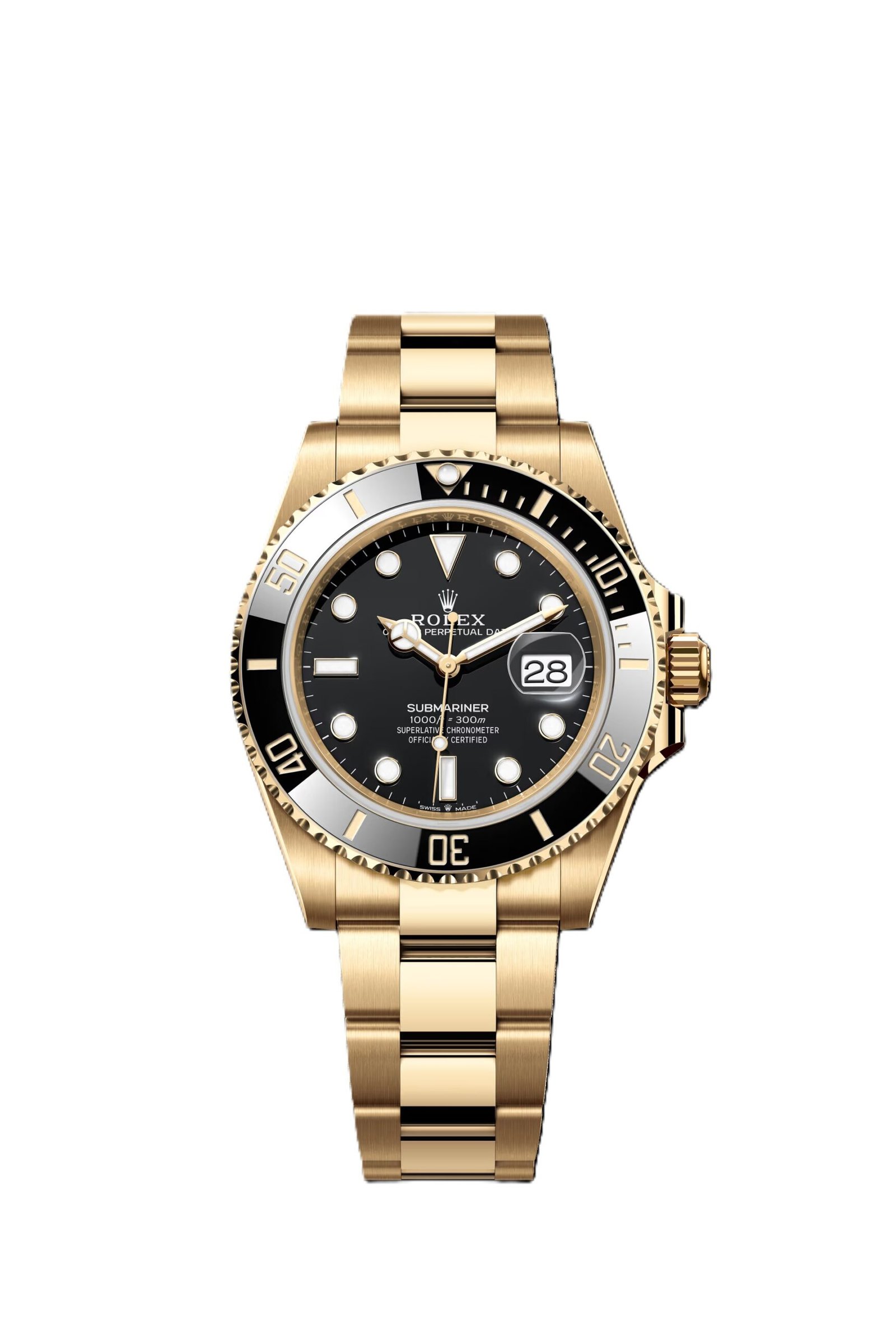 Rolex Submarine yellow gold and a black dial date
