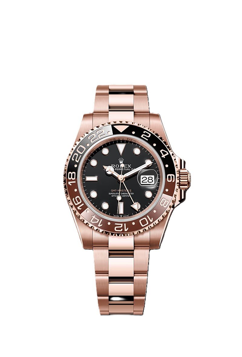 GMT-Master II Everose gold and Black dial.