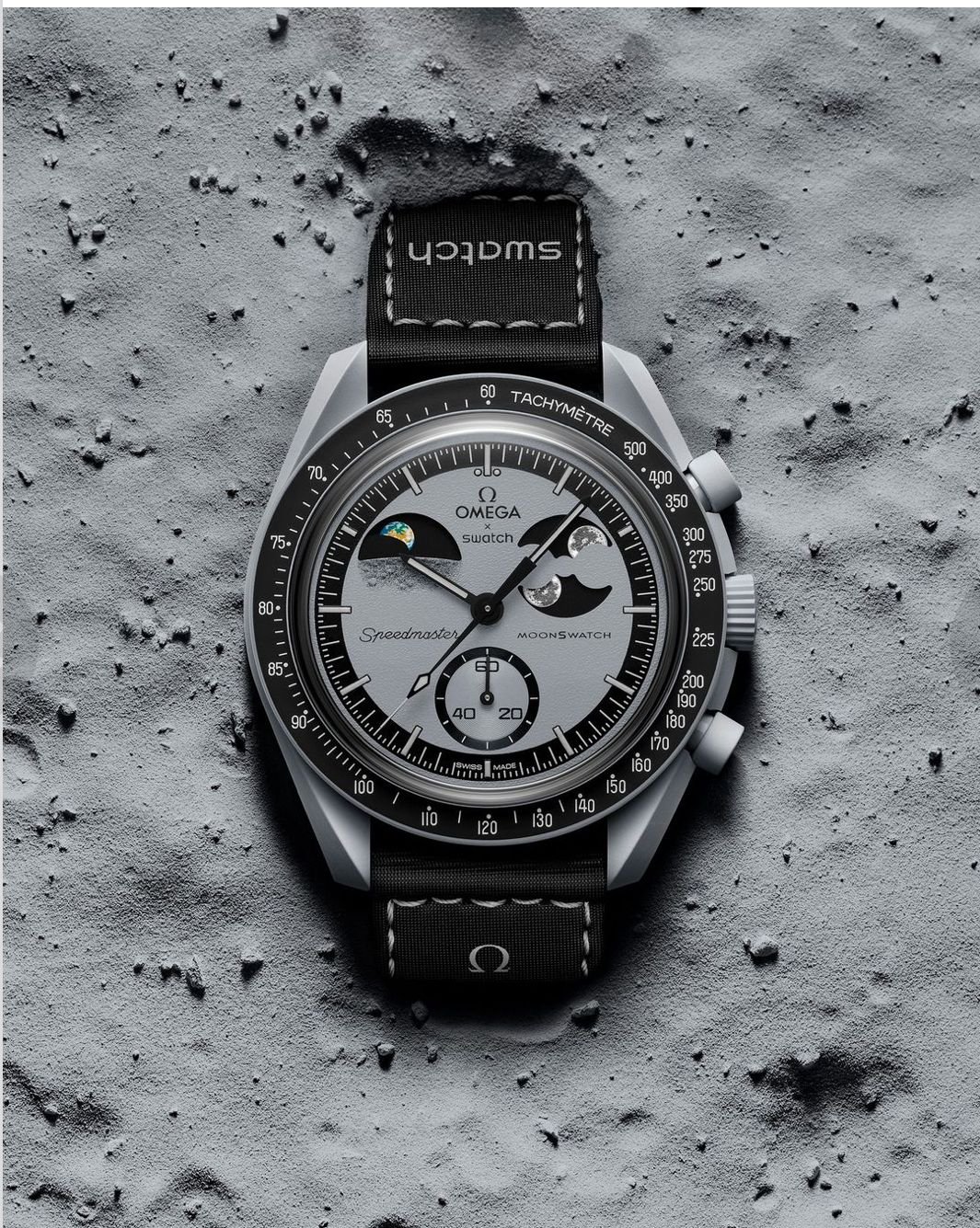 Swatch X Omega Bioceramic Moonswatch Mission To The Moon With Kit