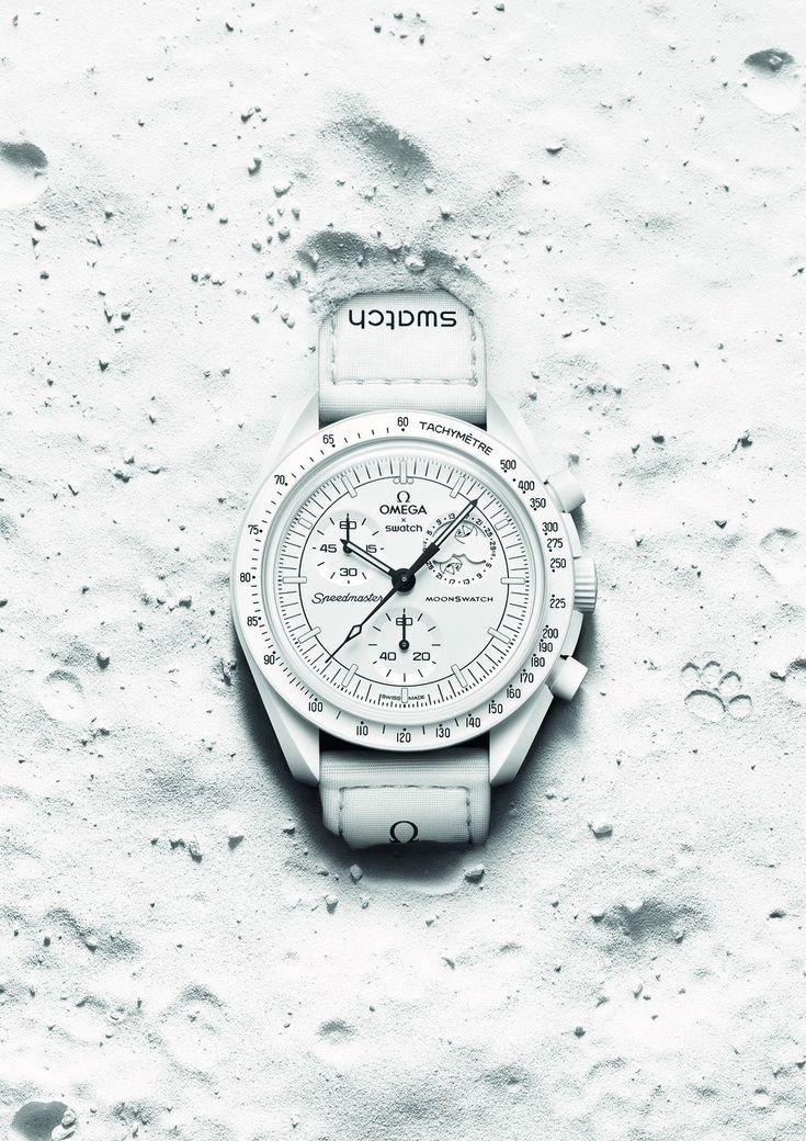 Swatch X Omega Bioceramic Moonswatch Mission To The Moon White With Kit