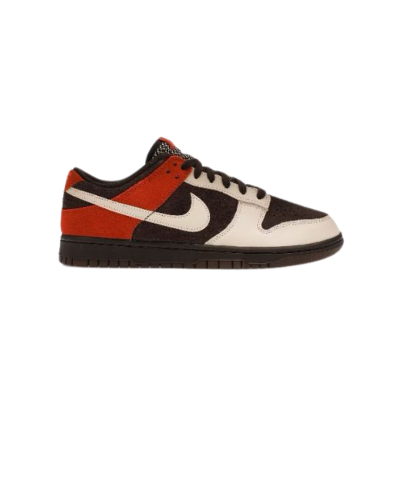 Nike Dunk Low “Velvet Brown / Rugged Orange” – Premium Suede Low-Top