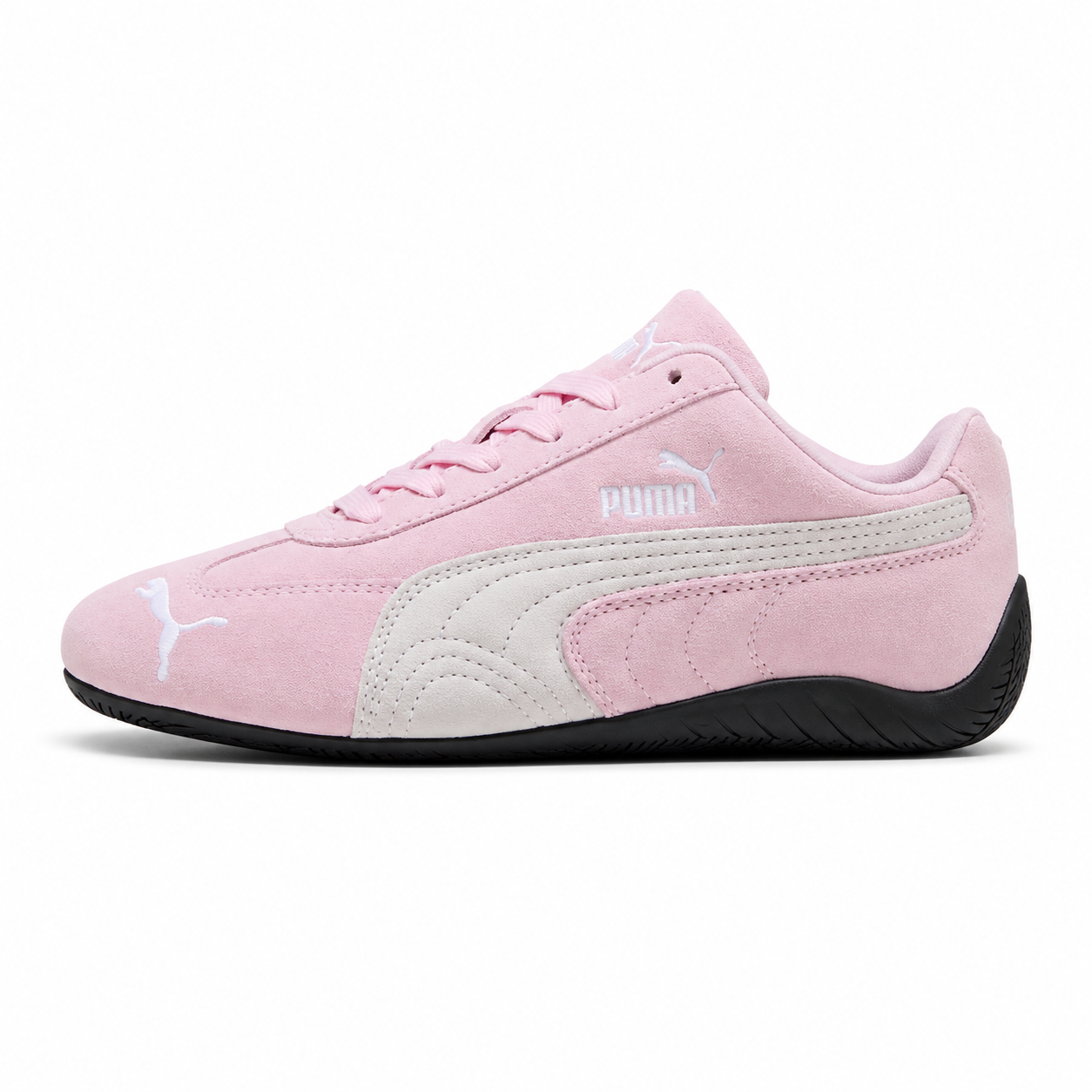 Premium Pink Suede Low-Top Casual Sneakers