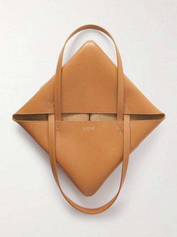 Loewe Limited Edition Puzzle Fold Tote Bag With OG Box & Dust Bag (Brown - 698) (BSB) - Image 8
