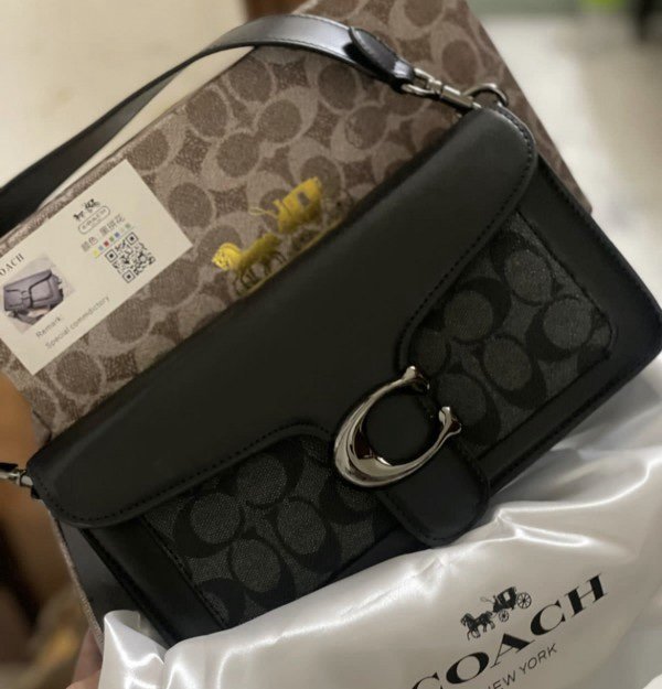 Coach Tabby 26 Shoulder Bag With OG Box & Dust Bag (Black Grey-837)
( BSB) - Image 5
