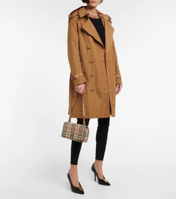 Burberry Lola London Check Crossbody Bag With OG Box & DustBag Grid (8393)(LB) - Image 6