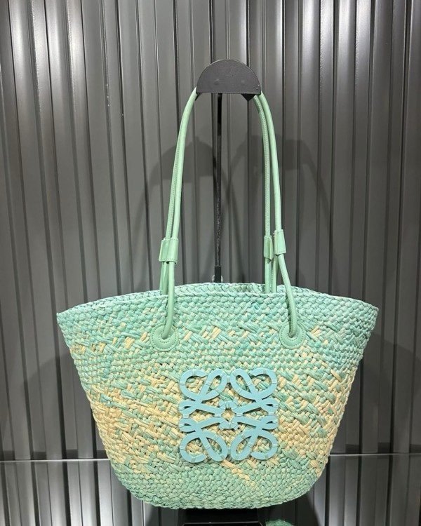 Loewe x Paulas Ibiza Anagram Basket Melange Tote Bag(LB) - Image 4