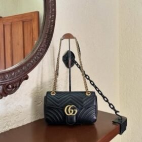 GUCC I MARMOT HANDBAG DUST BAG PREMIUM QUALITY (BLACK)(MT)