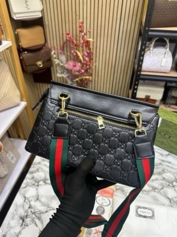 GUCC I NOIR HANDBAG WITH OG BOX AND DUST BAG PREMIUM QUALITY (BLACK)(MT) - Image 3