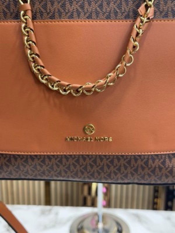 MICHAEL KORS PRORSUM HANDBAG WITH DUST BAG PREMIUM QUALITY (COFFEE BROWN)(MT) - Image 3