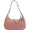 michael kors piper baguette with chain accent with box 380(BR)