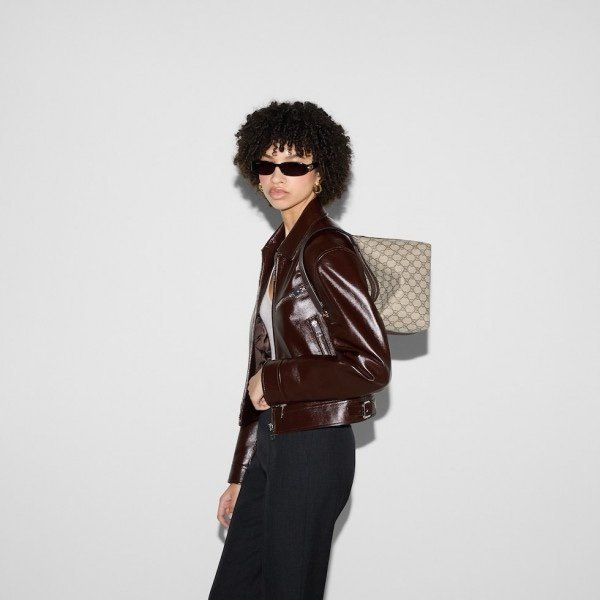 Gucci OPHIDIA MINI SHOULDER BAG with magnet box 364(BR) - Image 5